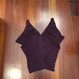 Guess Butterfly Purple Going Out Top Size XS
